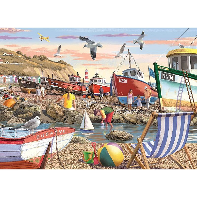 The Gifted Stationary 1000 Pieces At The Seaside Jigsaw Puzzles for Adults, Family Fun Puzzle
