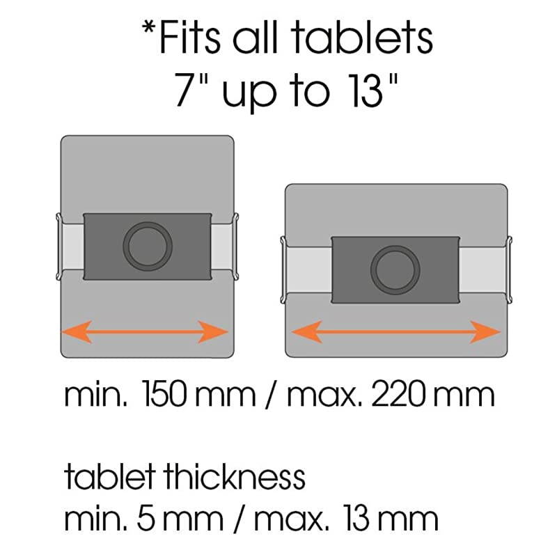 TMM 1000 Universal Tablet Holder for Tablet Brackets