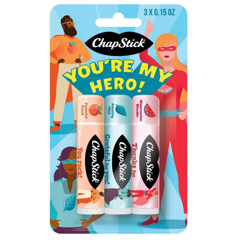 Chapstick You Are My Hero Lip Balm - 3ct/0.45oz