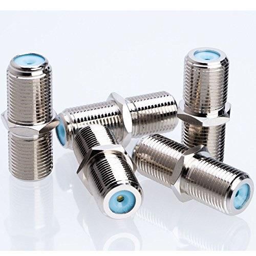3 ghz f81 f female to female coupler ftype adapter connector 10/20/30/50/100 pack 10
