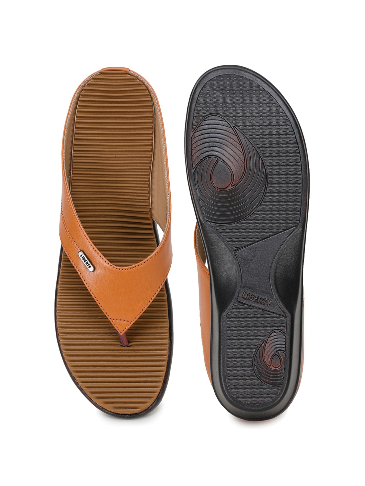 Liberty Women's Tan Thong Wedges