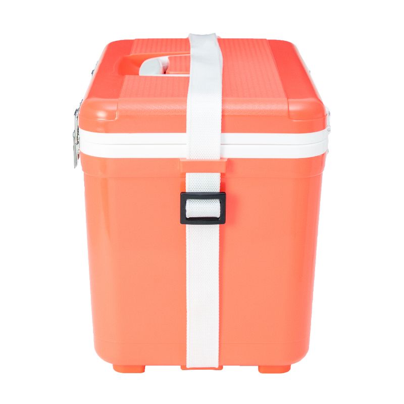 Engel 13 Quart Compact Durable Ultimate Leak Proof Outdoor Dry Box Cooler in Coral with Stain and Odor-Resistant Surface for 18 Cans or 12 lbs of Ice