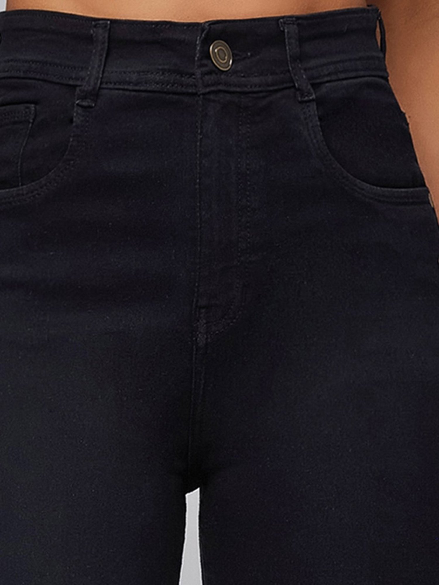 DOLCE CRUDO Black High Rise Jeans