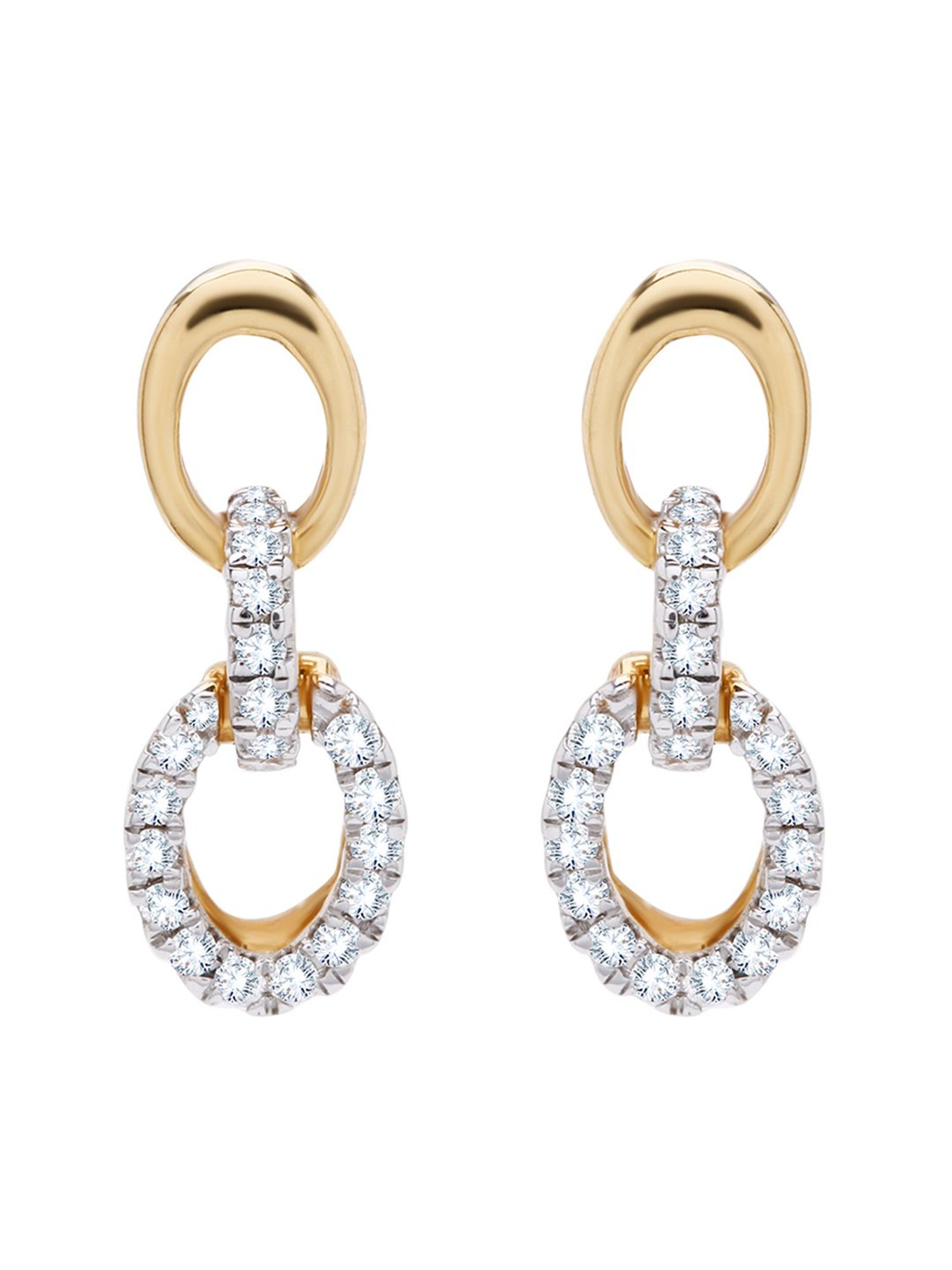Waman Hari Pethe Jewellers 18k Gold & Diamond Earrings for Women