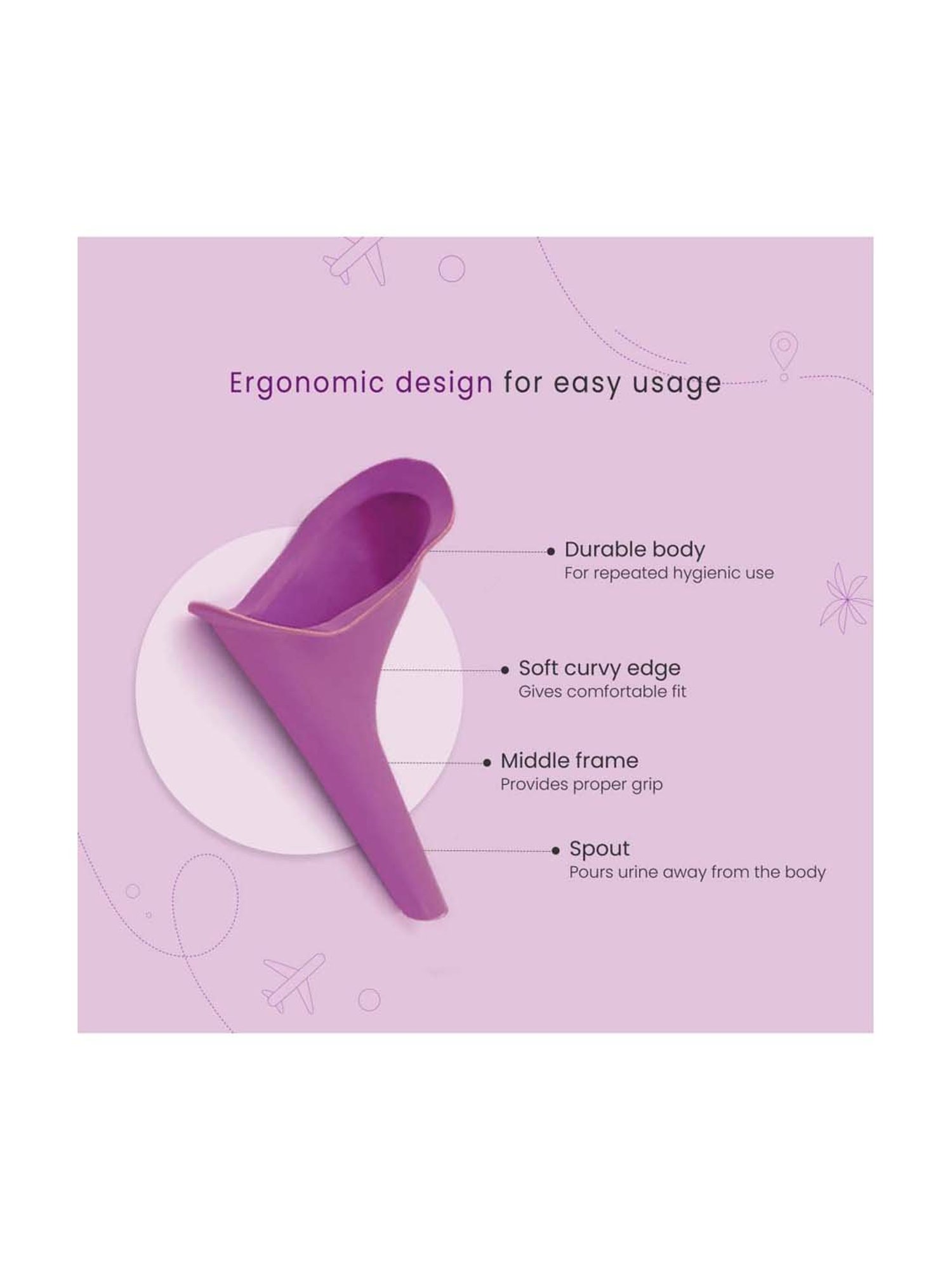 Pee Buddy Stand and Pee Reusable Female Urination Device - 1 Unit