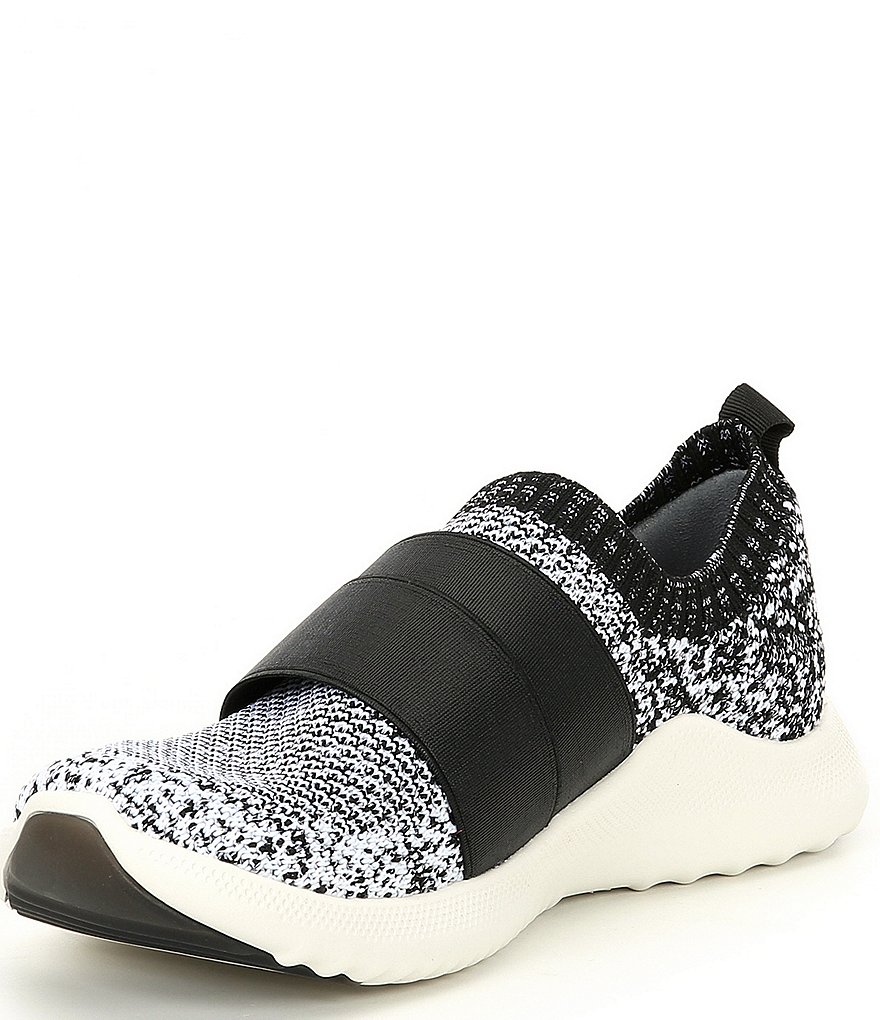 Donald Pliner Pelham Neoprene Mixed Leather Slip-On Wedge Sneakers