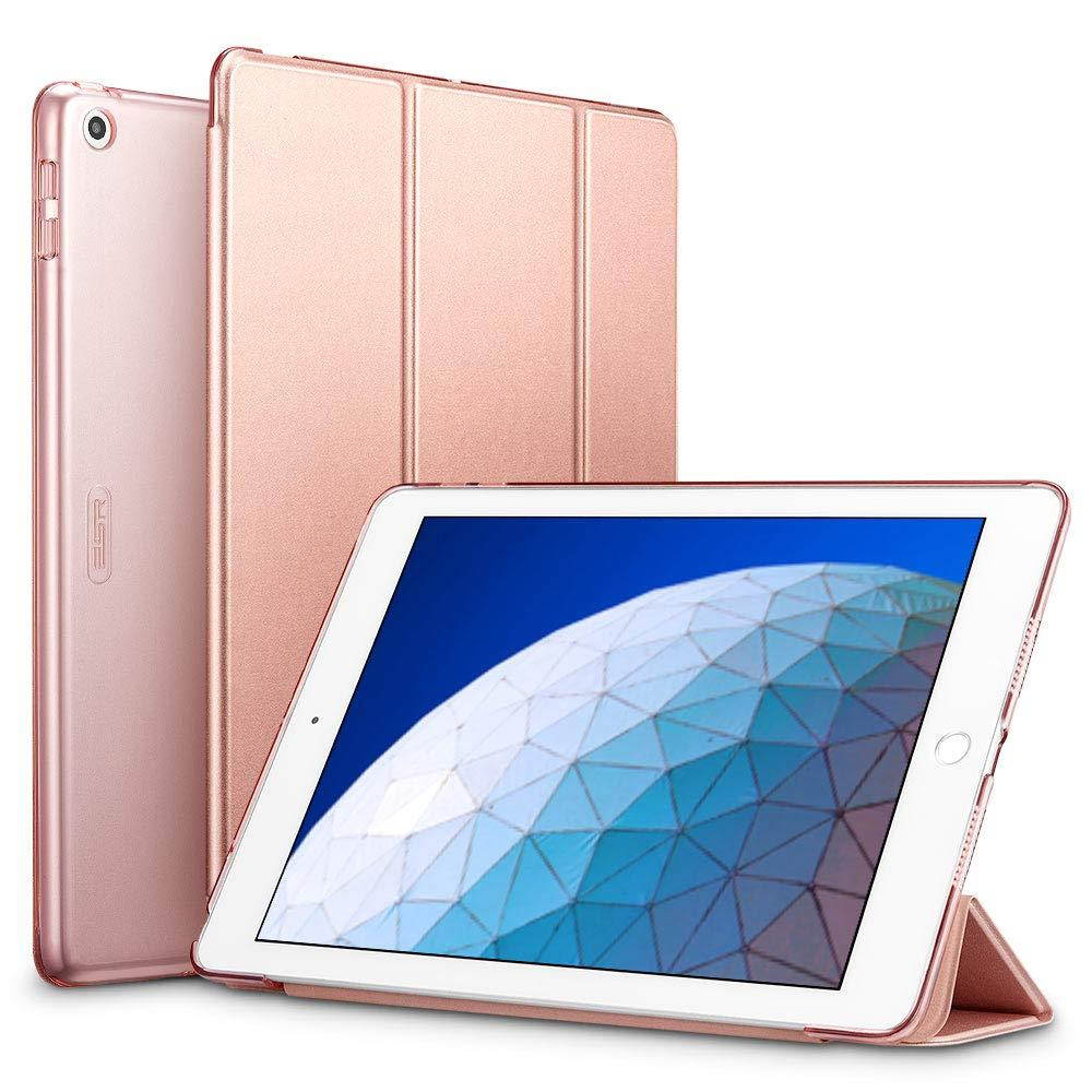 ESR Case for iPad Air 3 Case, Auto Sleep/Wake Lightweight Stand Case, Hard Back Cover Yippee Trifold Smart Case Specially Designed for iPad Air 3 10.5" 2019, Rose Gold