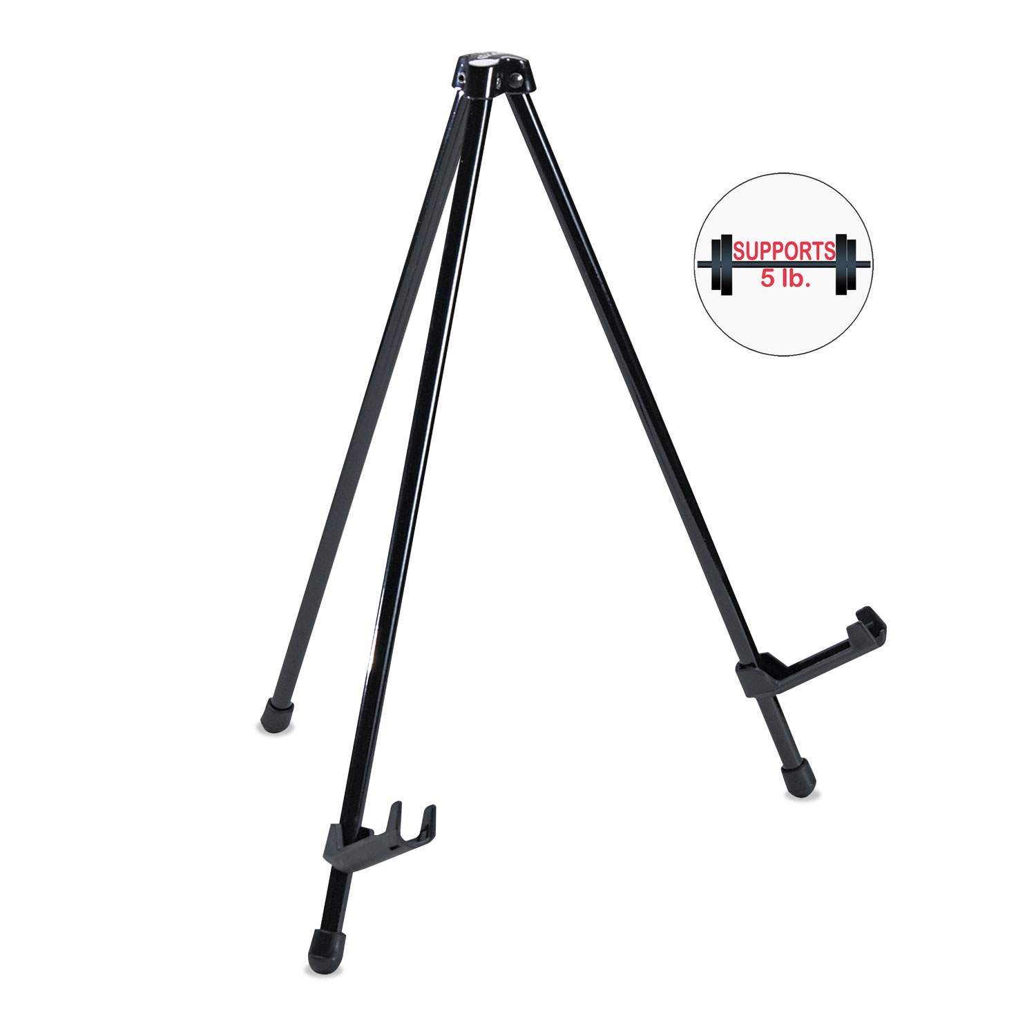 MasterVision Instant Table-Top Easel 14 1/4" High Black FLX07201MV