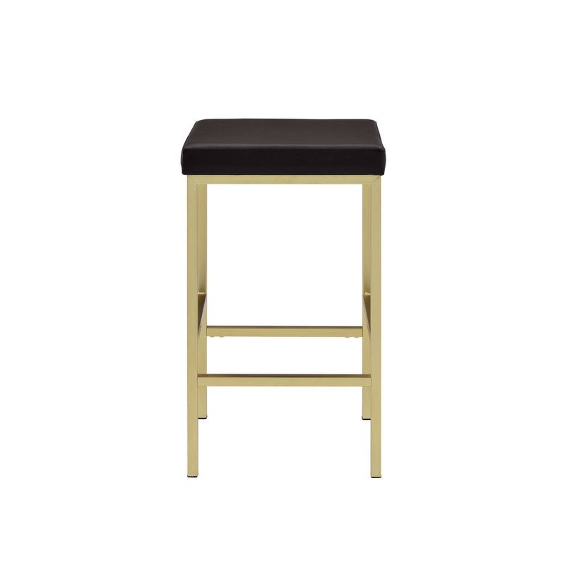 Melrose Multipurpose Bar Dining Table Set Espresso/Gold - Picket House Furnishings