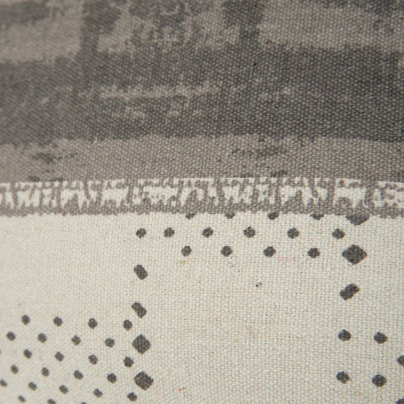 20"x20" Panel Polyester Filled Pillow Charcoal - Donny Osmond Home