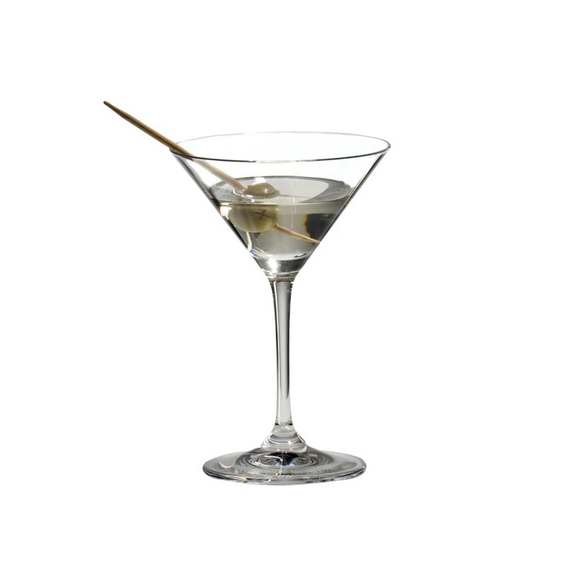 Riedel 6416/77 Vinum Dishwasher Safe Crystal Inverted Cone Shaped Martini Cocktail Glass Set, 4.59 Ounce, (8 pack)