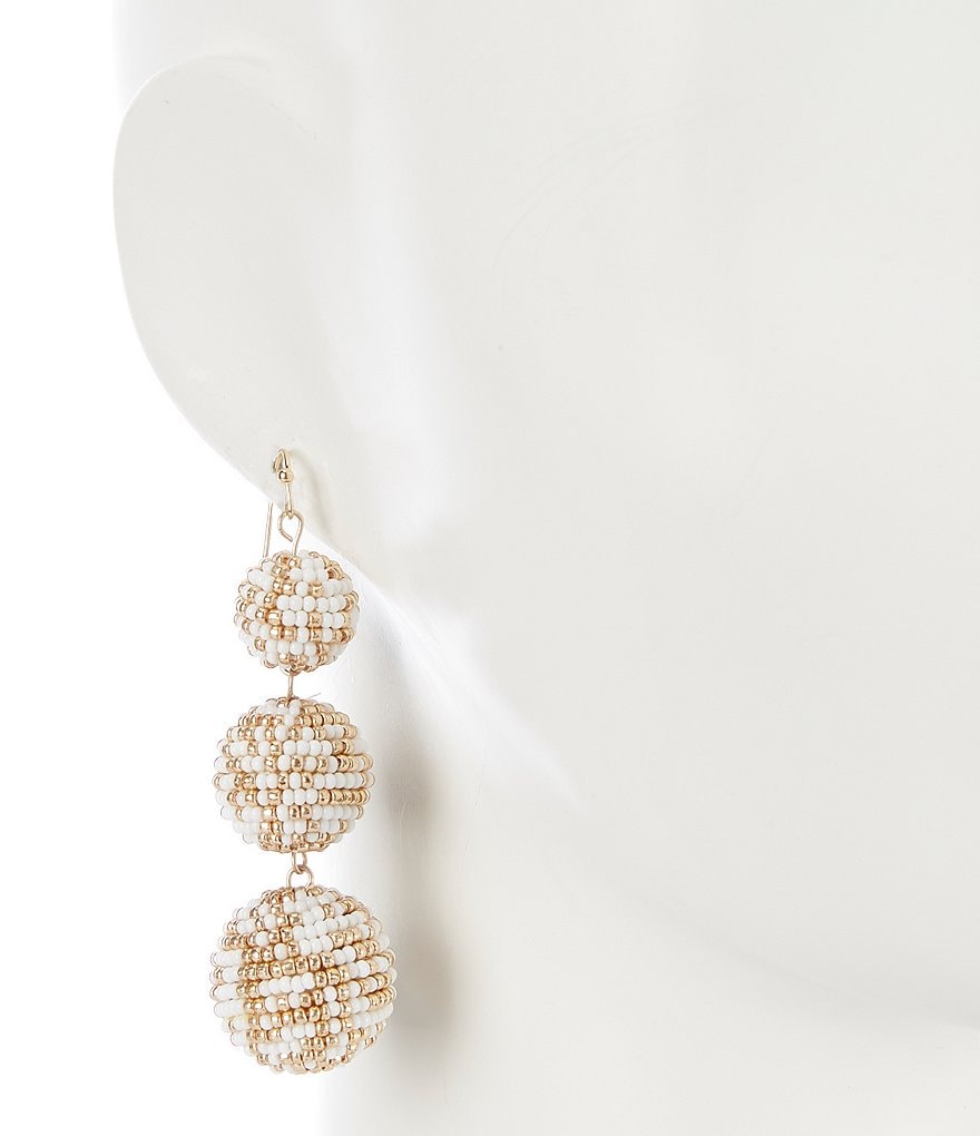 Anna & Ava Beaded Drop Statement Earrings