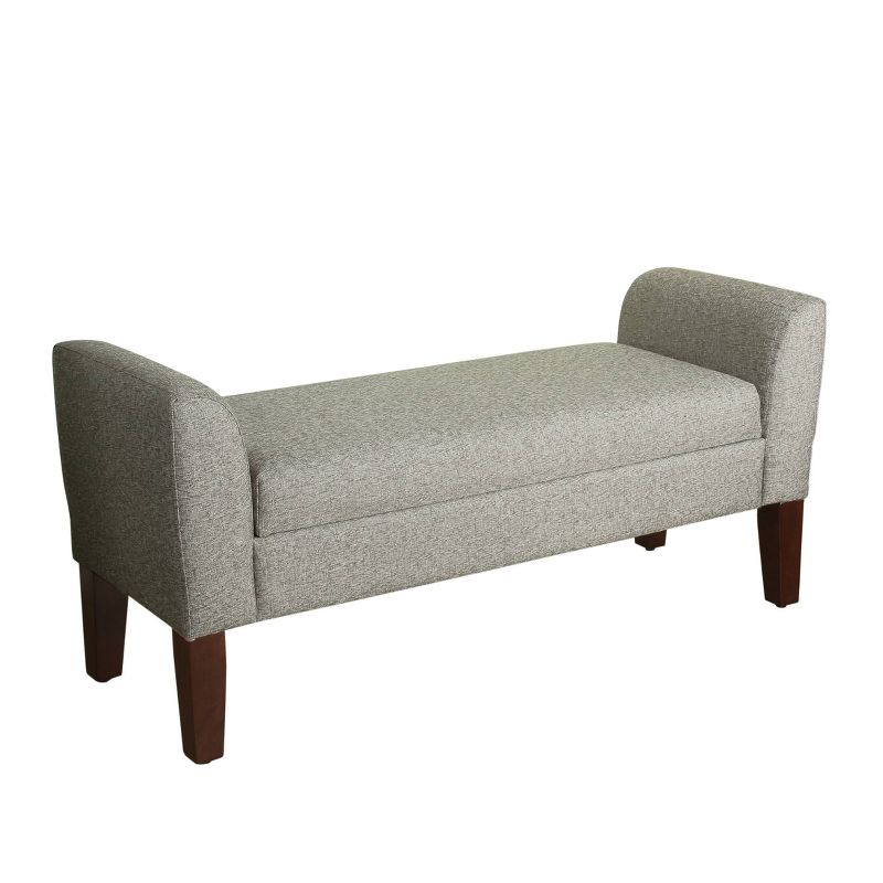 Tara Storage Bench Settee Gray - HomePop