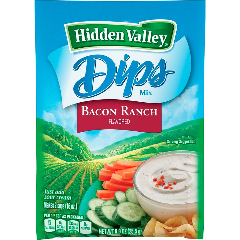 Hidden Valley Baconflavored Ranch Dips Mix - Gluten Free - Pouch