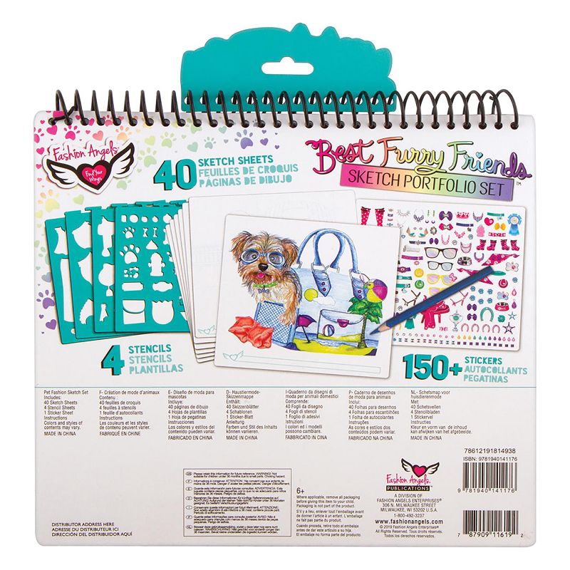 Fashion Angels Fashion Angels Best Furry Friends Sketch Portfolio Set