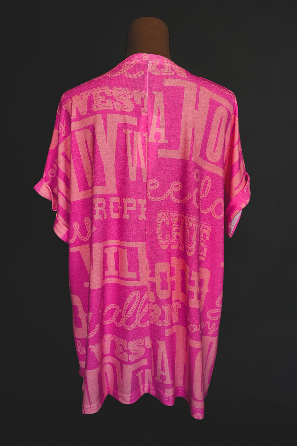 Red Cheetah Print Casual Short Sleeve Crew Neck T Shirt