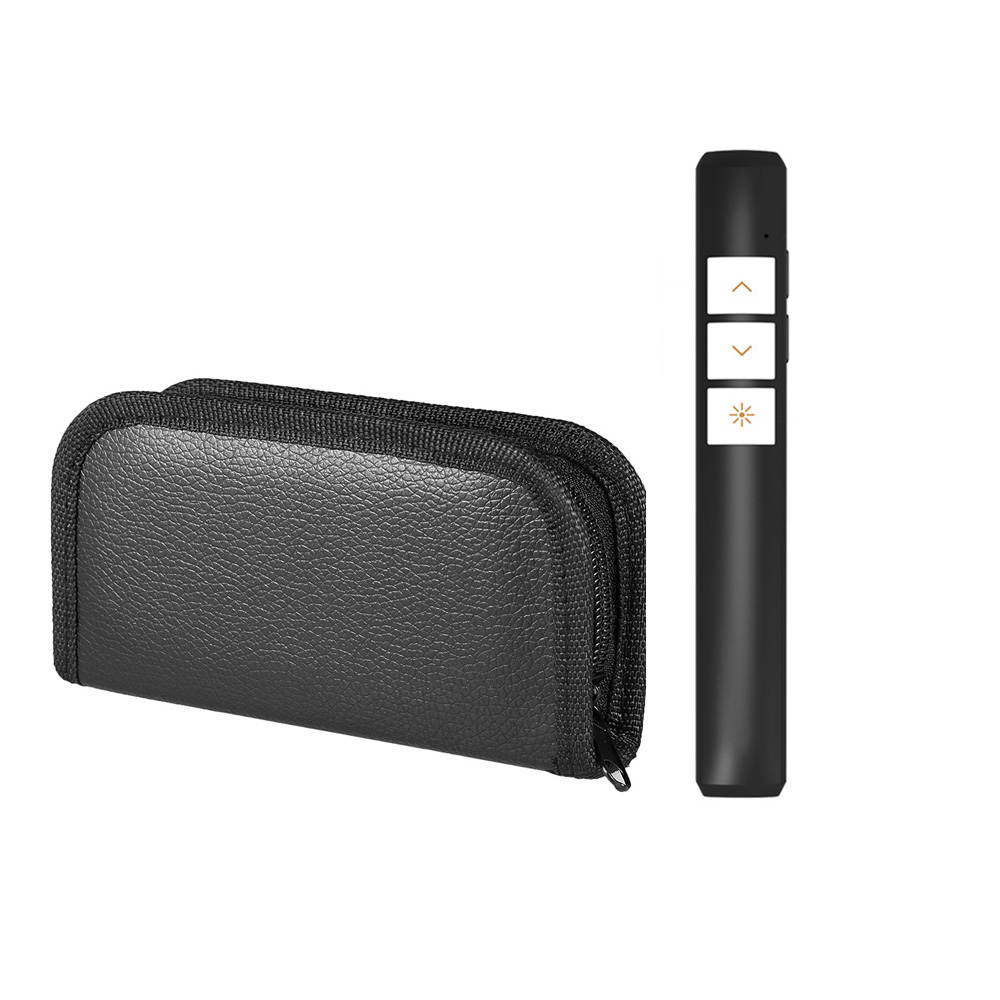 PP-932 2.4G Presenter 2.4GHz USB Wireless Laser Pointer PPT Remote Controller Presenter for PPT Presentation with Storage Bag
