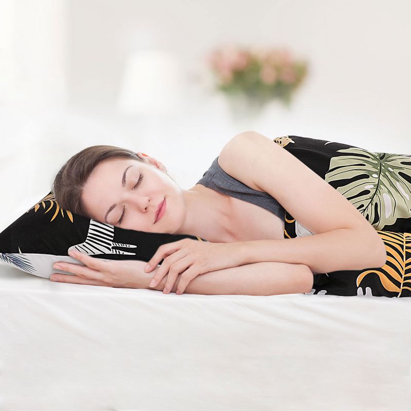 2 Pcs Twin Polyester Rain Forest Duvet Cover Bedding Sets Multicolor  - PiccoCasa