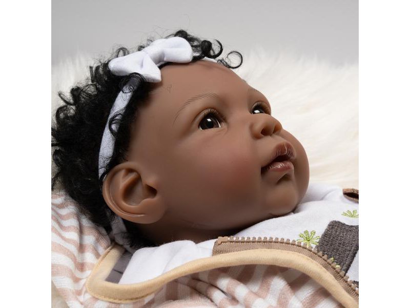 Paradise Galleries Reborn Baby Doll Kione, 20 inch Girl in Soft Vinyl & Weighted Body, 8-Piece Set