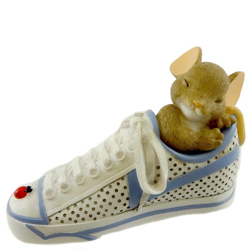 Charming Tails May You Never Run Out Of Dreams Sleeping Mouse Shoe  -  Decorative Figurines