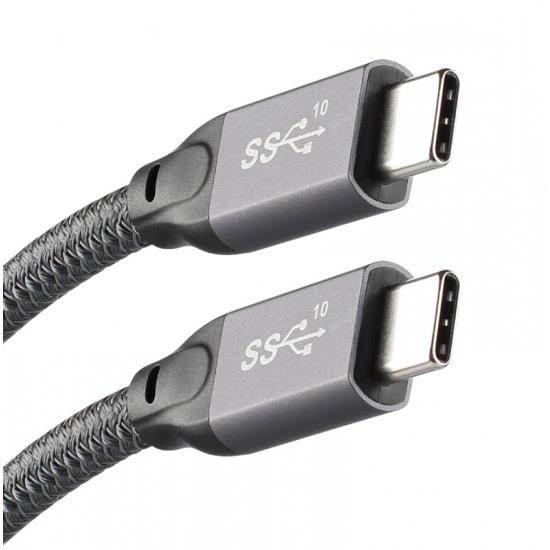 Cablecc 1.5M 10Gbps USB-C USB 3.1 Type C Gen2 Male to Male Data Video 100W Cable with E-marker for Tablet & Phone & Laptop