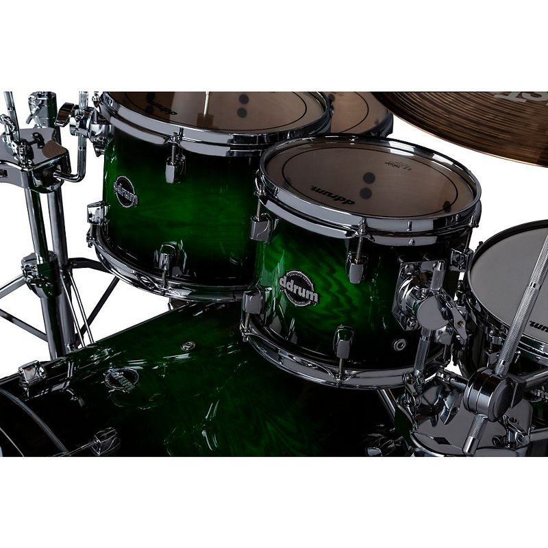 ddrum Dominion Birch 5-piece Shell Pack with Ash Veneer Green Burst