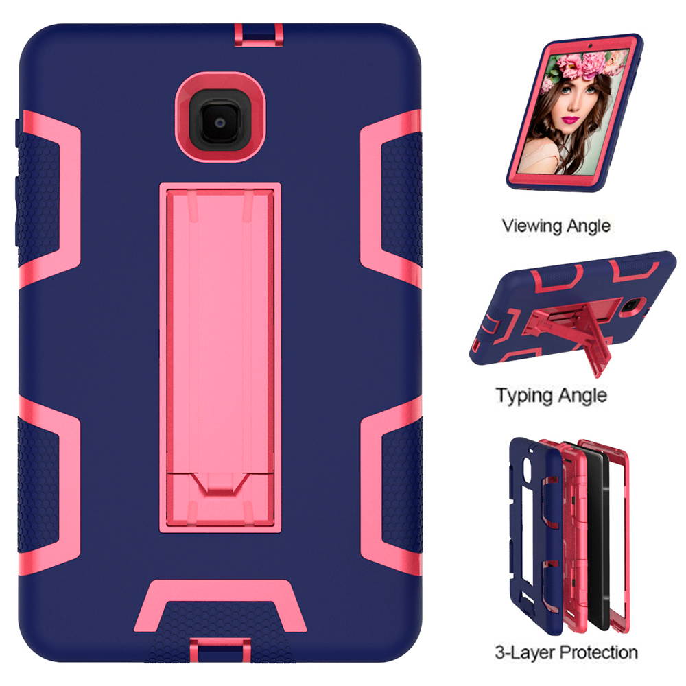 Mignova Case for Galaxy Tab A 8.0 Case 2018,Three Layer Shockproof Armor Defender Full-Body Rugged Protective Case Cover with Stand for Samsung Galaxy Tab A 8.0 2018 SM-T387/T387v