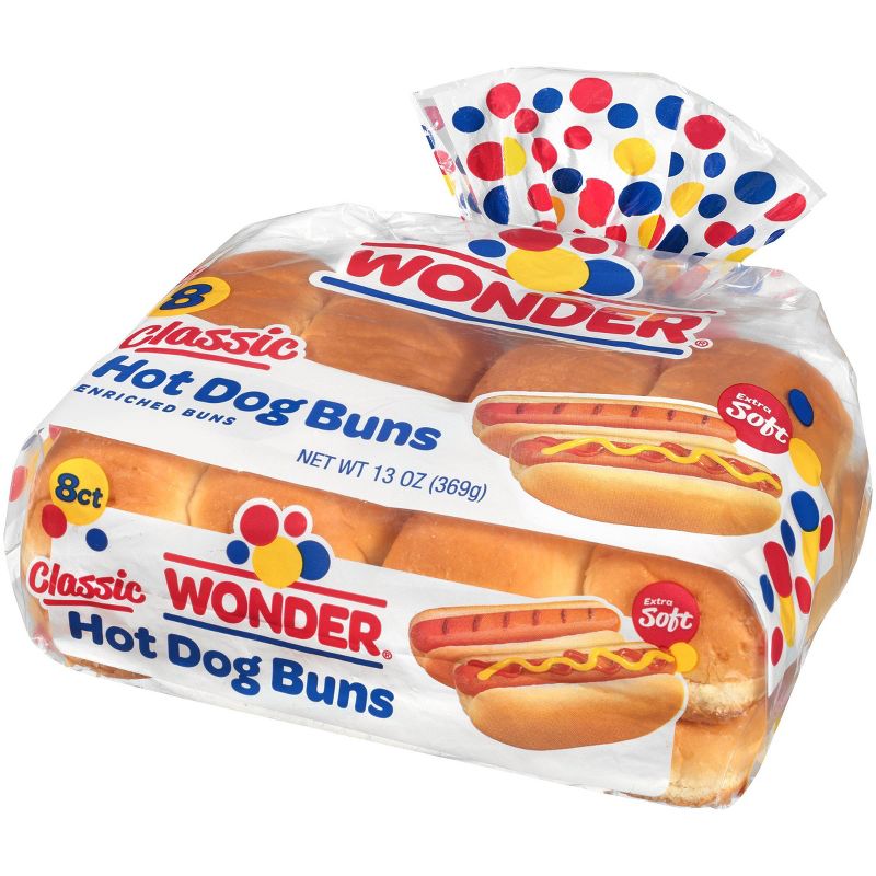 Wonder White Hot Dog Buns - 12oz/8ct