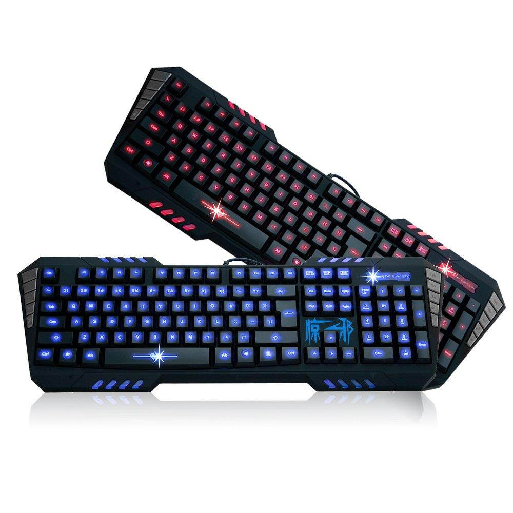 AULA SURPRISE EVIL Ergonomic Backlit Wired USB Gaming Keyboard