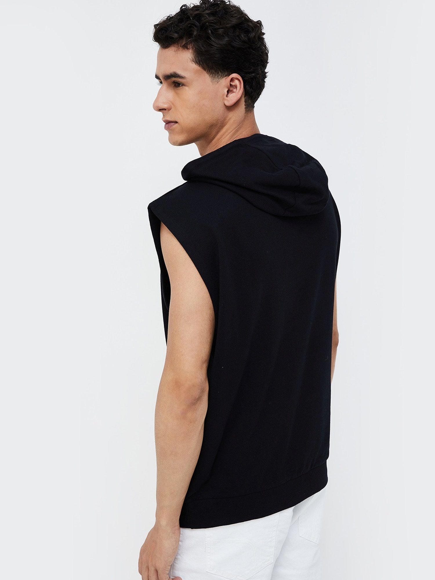 Forca Black Regular Fit Printed Sweatshirt