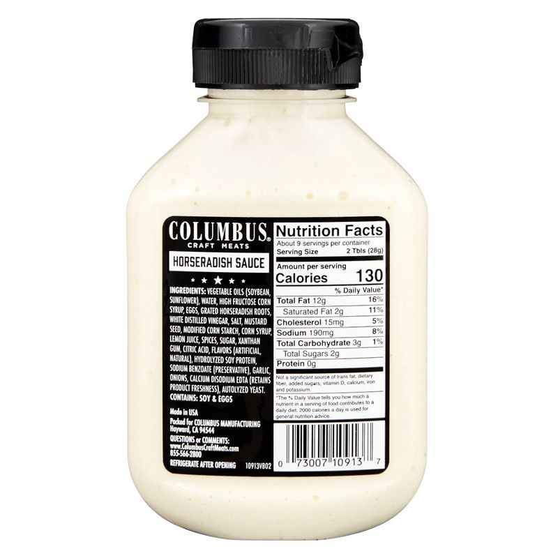 Columbus Horseradish Sauce Bottle - 8.75oz