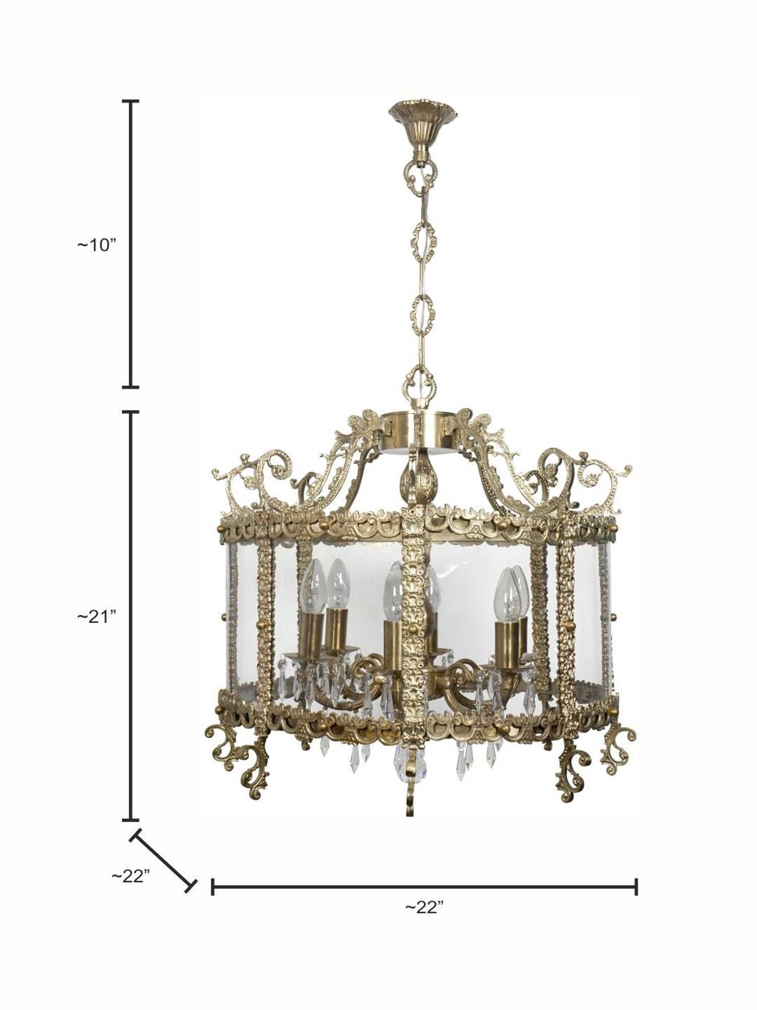 Fos Lighting Antique Brass Usha Double Wall Light (Bulb not included) - Set of 1