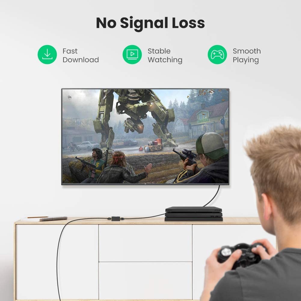 UGREEN RJ45 Coupler 5 Pack in Line Coupler Cat7 Cat6 Cat5e Ethernet Cable Extender Adapter Female to Female (White)