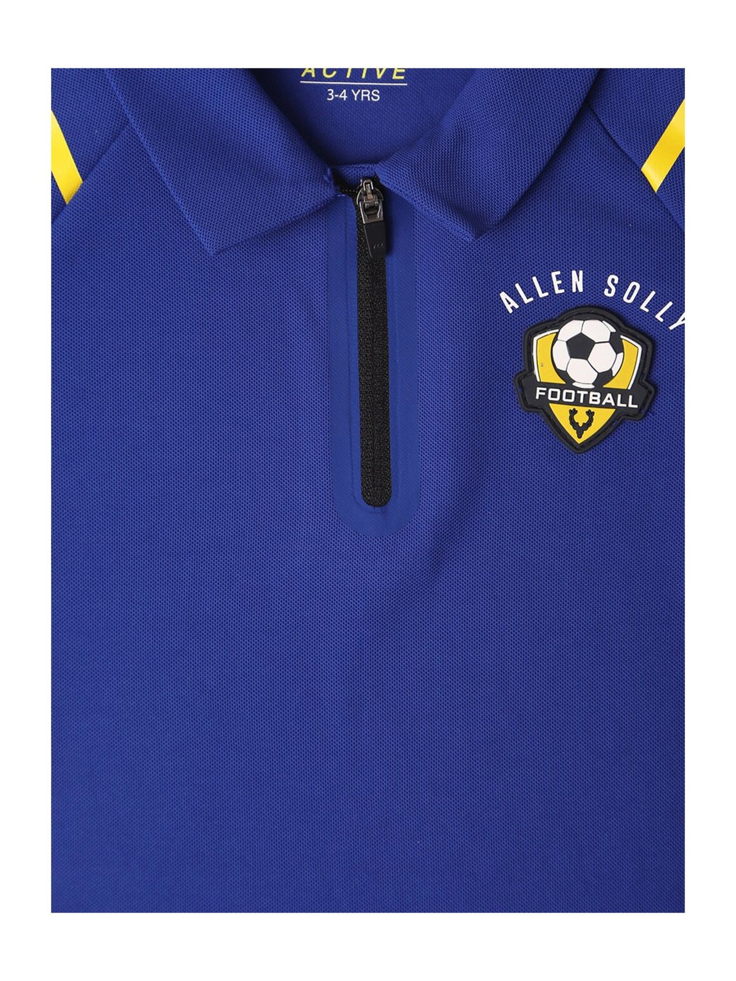 MINIKLUB Boys Blue Printed Full Sleeves T-Shirt