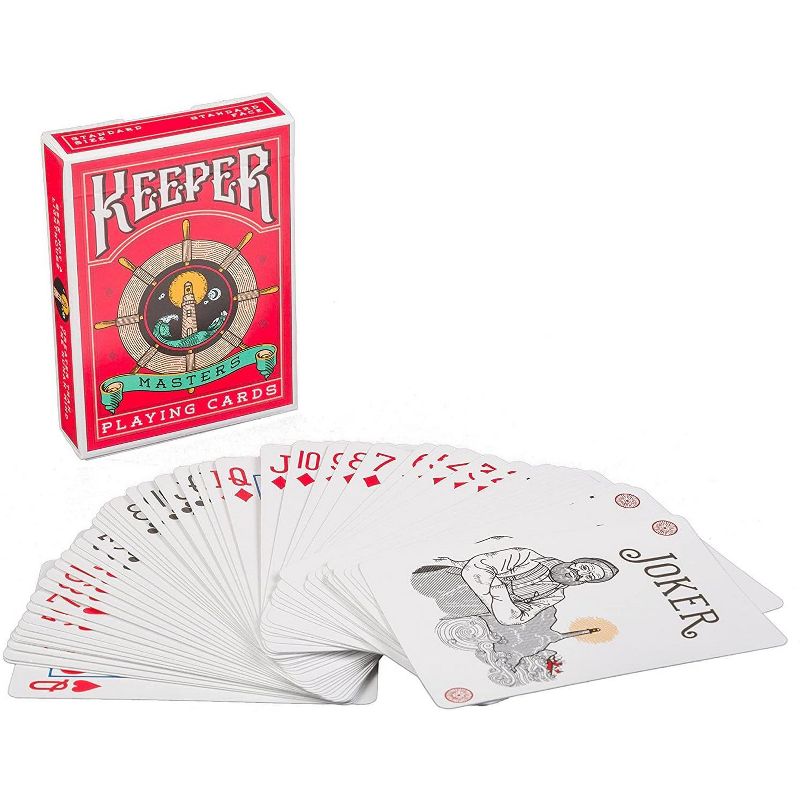 Ellusionist Keepers Masters Marked Playing Cards Deck, Red