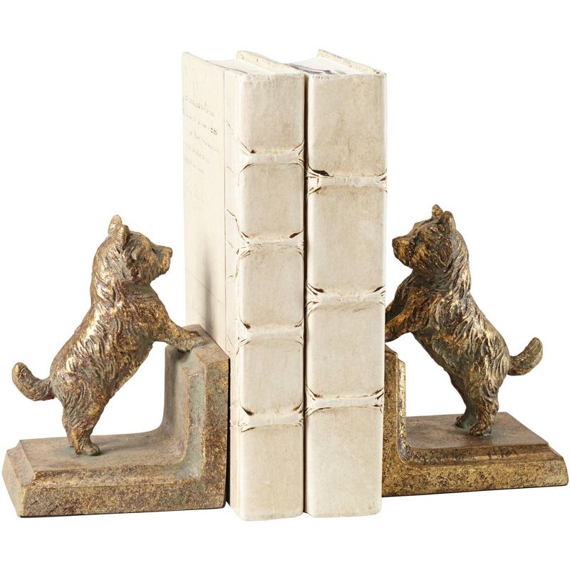 Kensington Hill Frisky Dogs 6 1/2" High Scottish Terrier Bookends Set