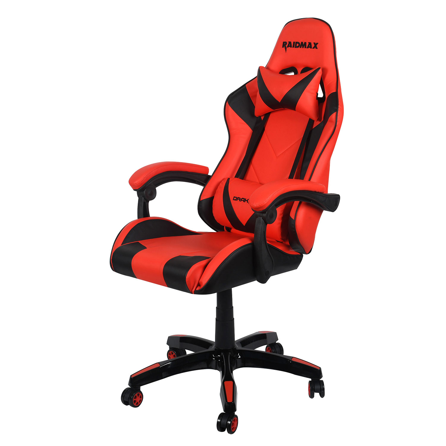 Drakon Gaming Chair Ergonomic Racing Style Pu Leather Bucket Seat, Headrest and Lumber Support