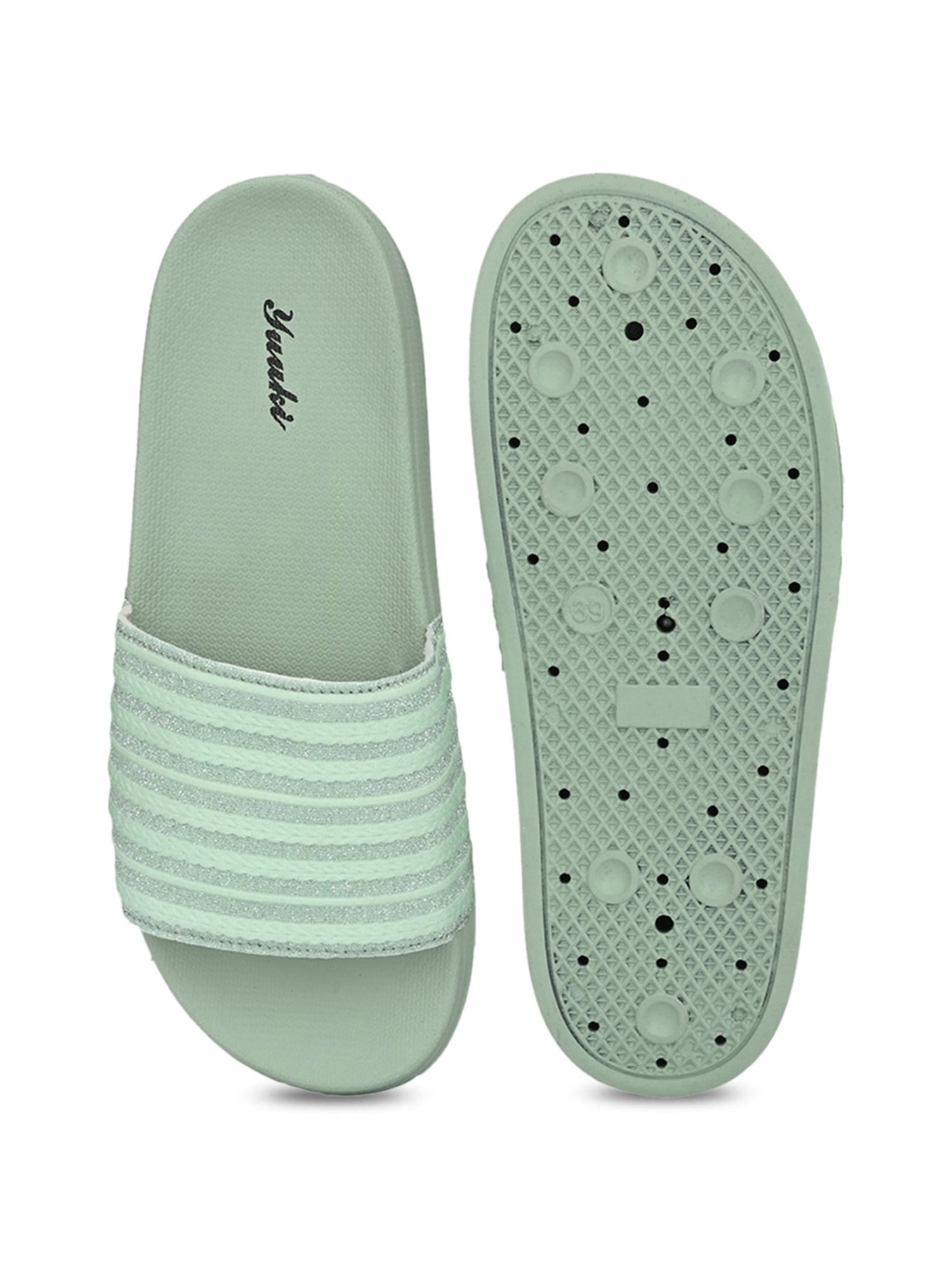 Yuuki Women's Mint Green Slides