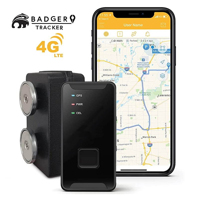 GPS 4GLTE Real Time Tracker for Vehicles Campers Fleets Assets with Waterproof Hardshell Magnetic Case