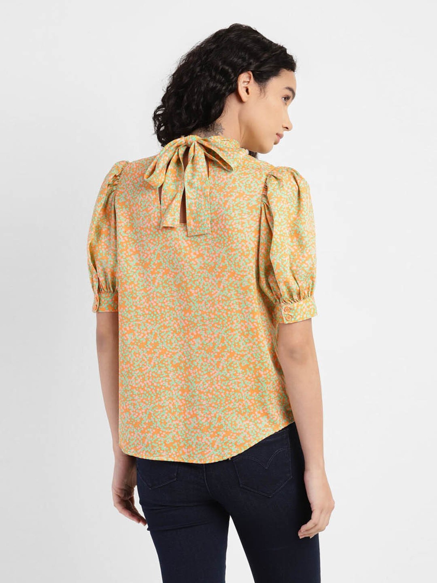 Levi's Orange Printed Top