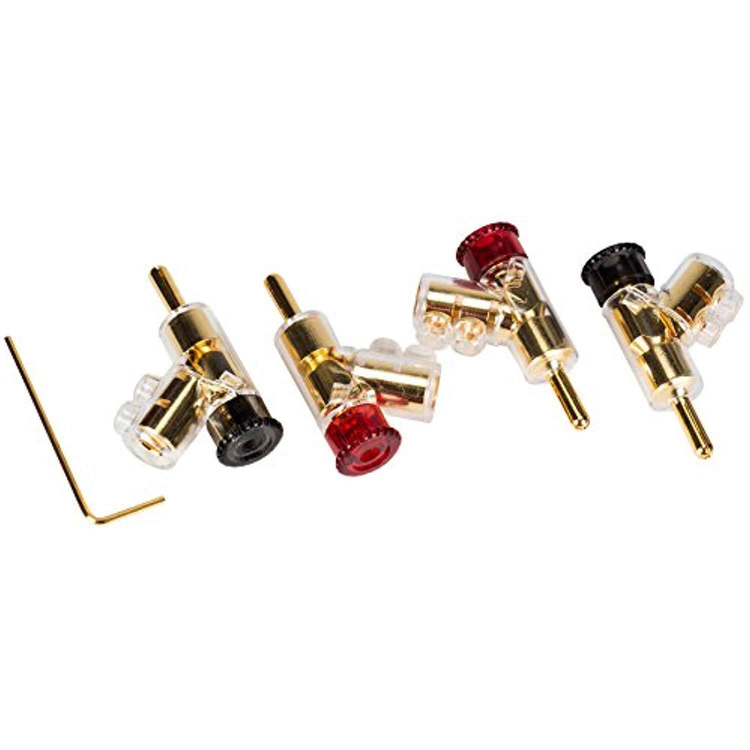 parts express angled locking stacking banana plug dual set screws poly carbonate shell insulated thumbscrew 2 pair