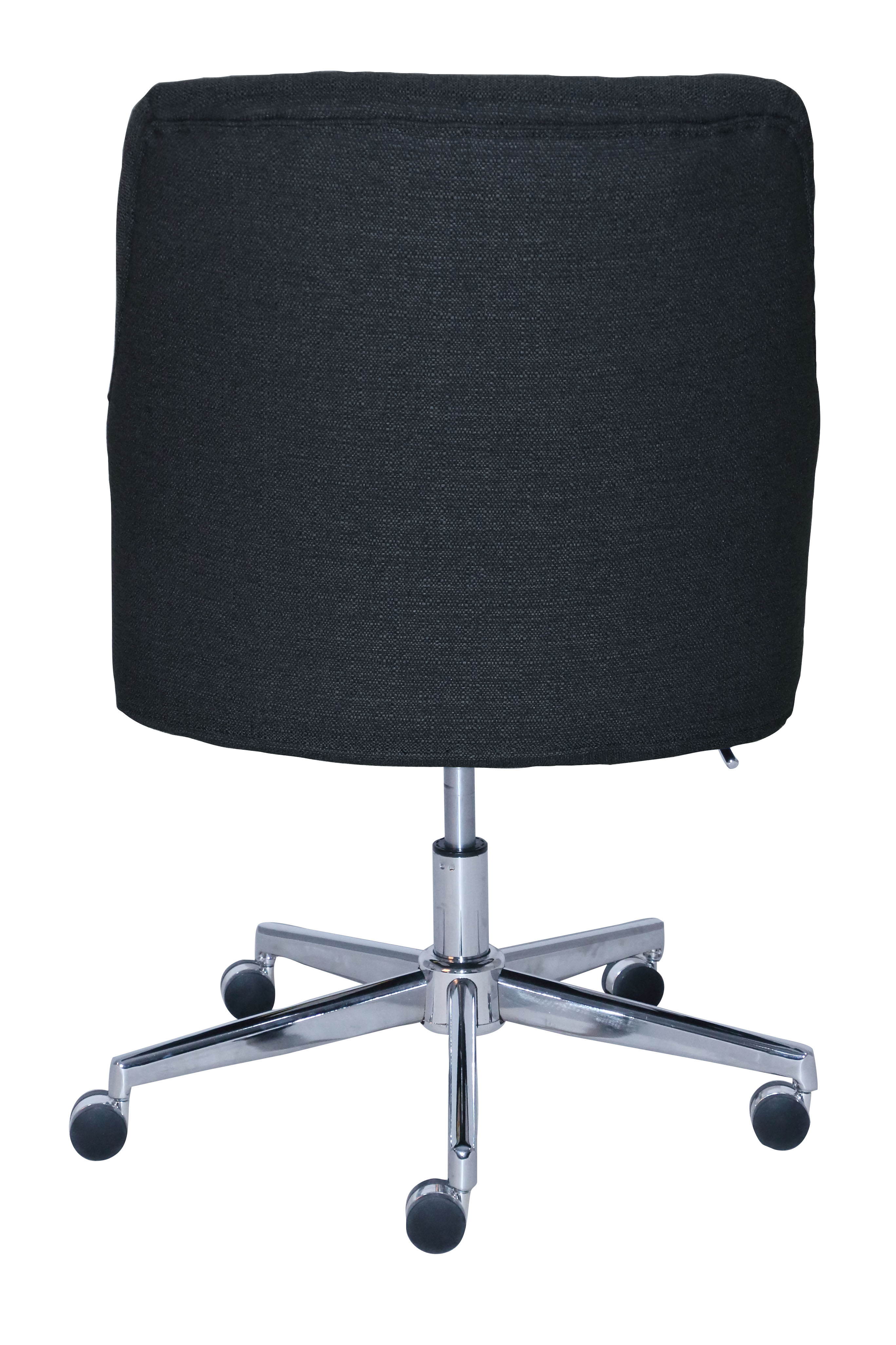 Style  Home Office Chair, Blue Twill Fabric