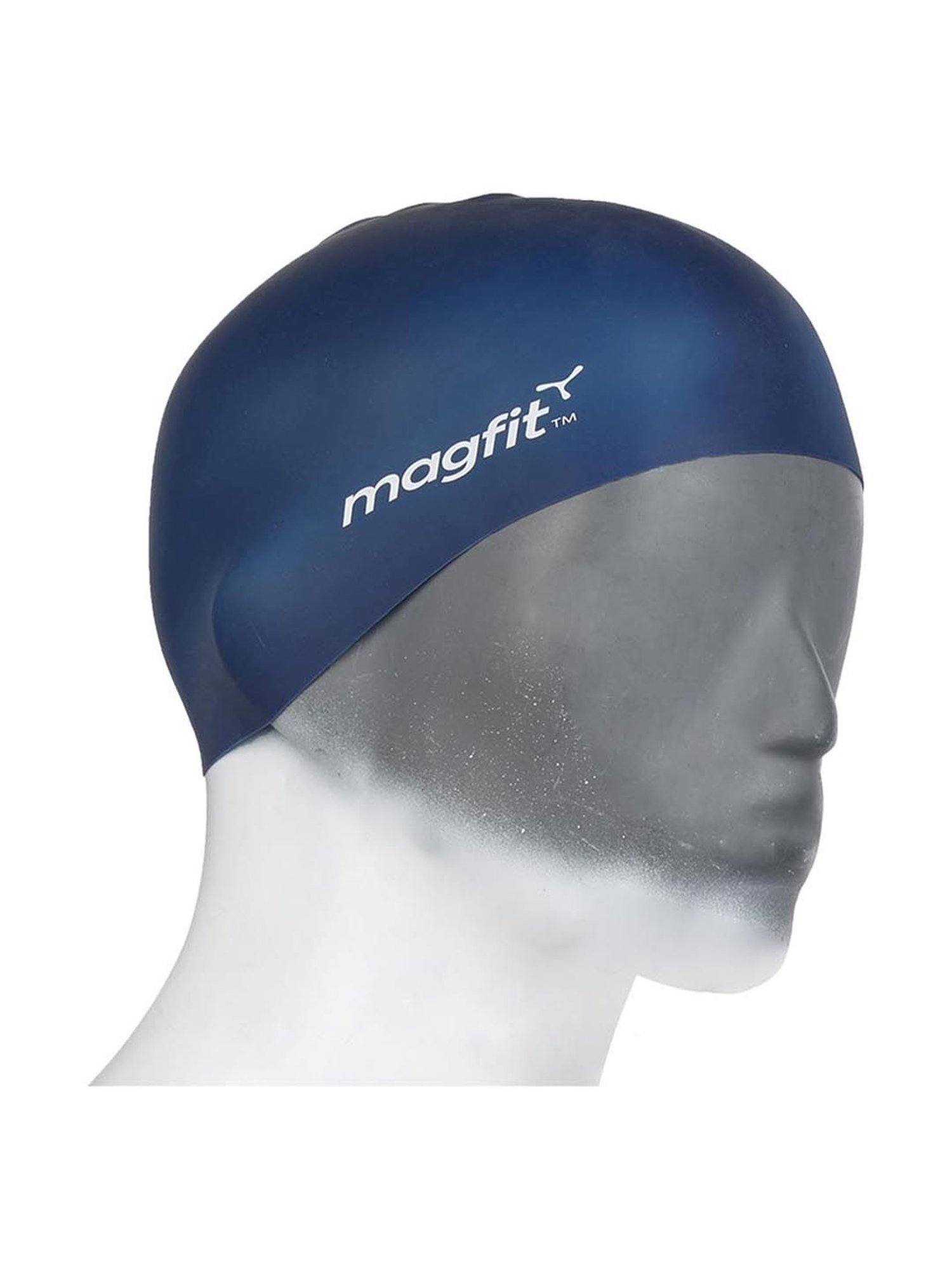 MagFit Blue Long Hair Swimming Cap