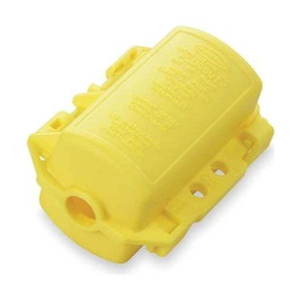 HUBBELL WIRING DEVICE-KELLEMS HLDMP Plug Lockout,Yellow,5/16 In. Dia.