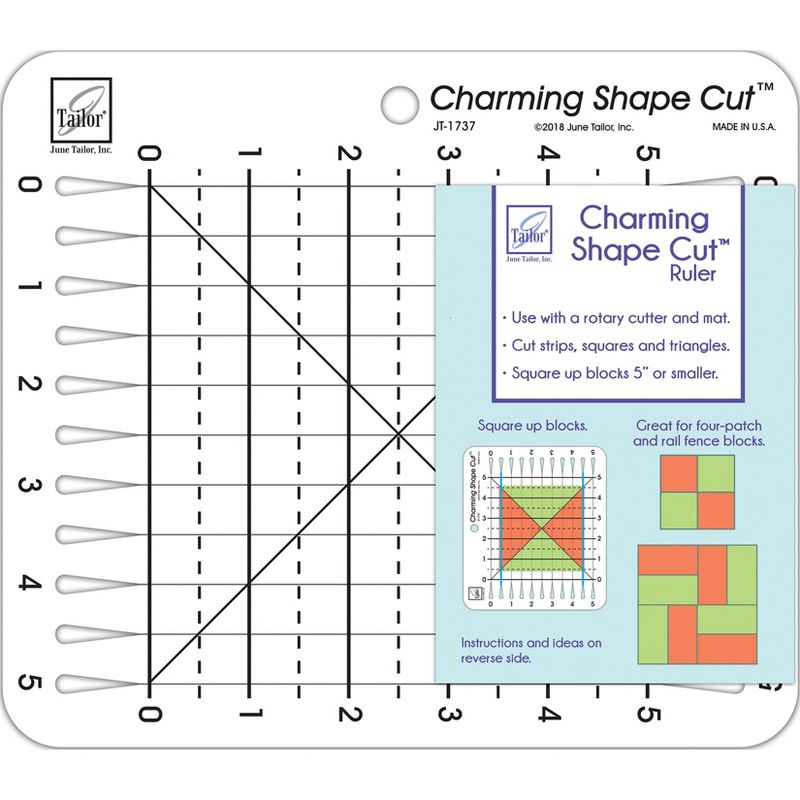 June Tailor Charming Shape Cut Ruler
