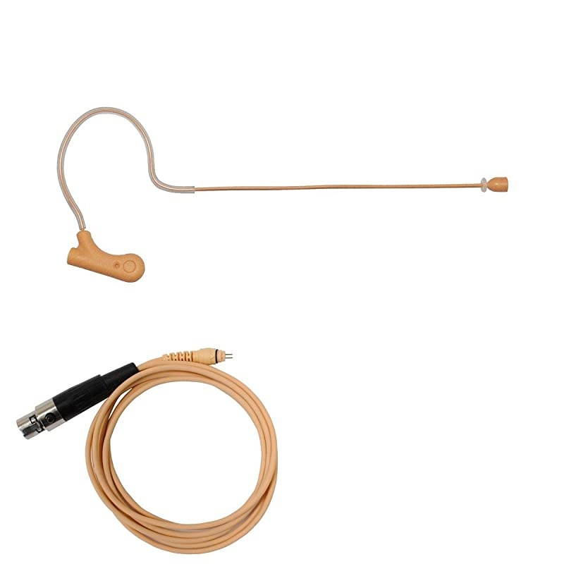 UVS-70D-SH4 Earhook Headset Mic with Detachable Cable for Shure Wireless Microphone System