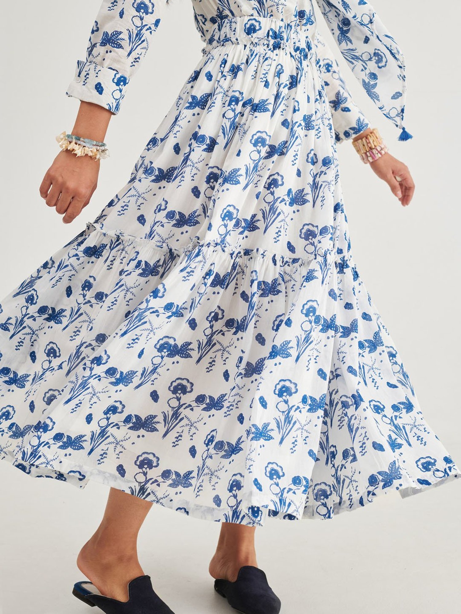 Prakriti Jaipur Indigo Skirt Co-Ord Set