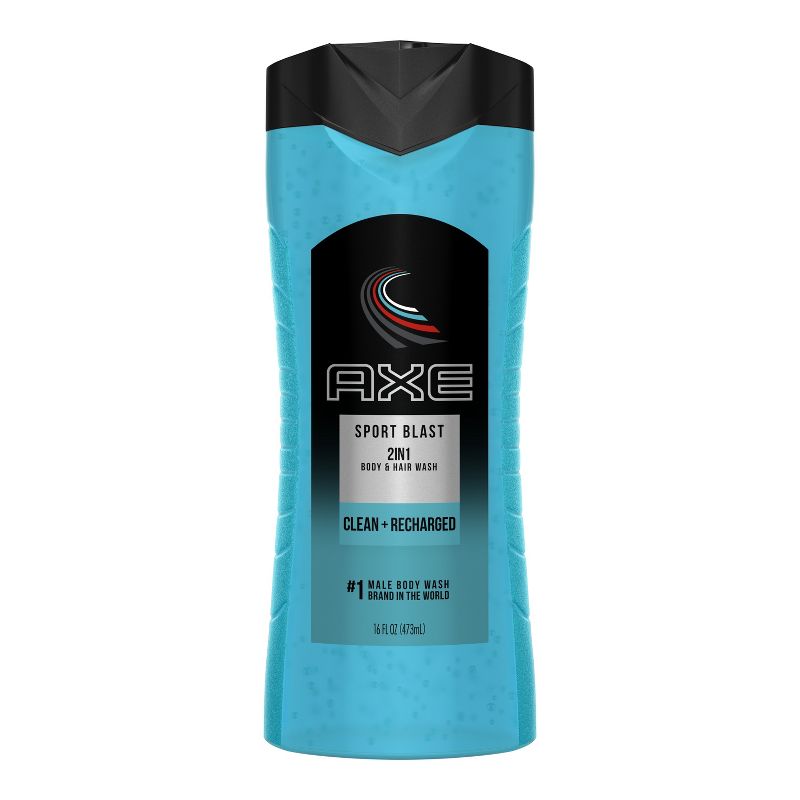 AXE Sport Blast Clean + Recharged 2-in-1 Body Wash Soap + Shampoo - 16 fl oz