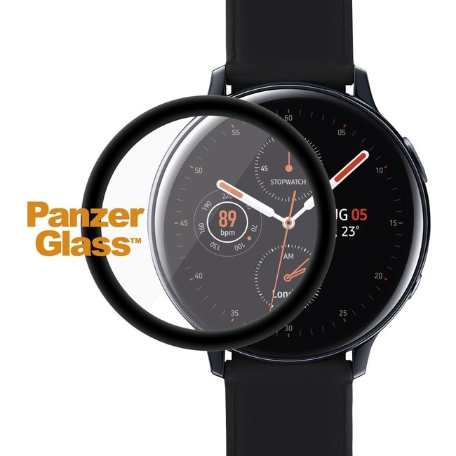 PanzerGlass Screen Protector for Samsung Watch Active 2 40mm, Black/Crystal Clear 7206