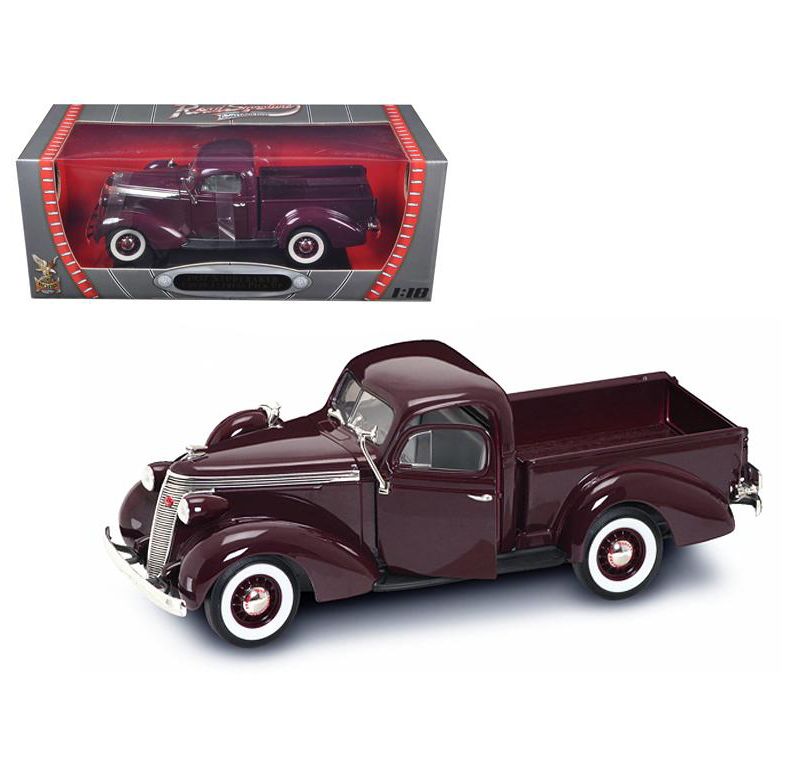 1937 Studebaker Express Pickup Truck Burgundy 1/18 Diecast Model Car by Road Signature